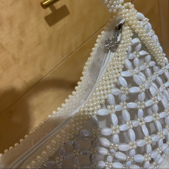 Beautiful vintage Spring Summer 90’s hand beaded shoulder bag - Picture 4 of 4